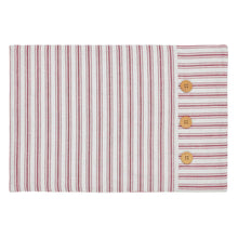 Load image into Gallery viewer, 702-2325 Timeless Ticking Red Placemat 18Lx12W