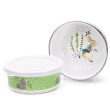 Load image into Gallery viewer, 160-60M Golden Rabbit Enamelware Polka Dot Peter Child Bowls