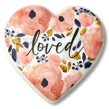 Load image into Gallery viewer, 209-54012 LCP-Kindness Heart Stone Pink Floral Loved