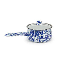 Load image into Gallery viewer, 160-19 Golden Rabbit Enamelware Swirl Sauce Pan