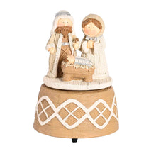 Load image into Gallery viewer, 209-33 Figurine Musical Silent Night Nativity