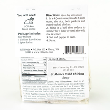 Load image into Gallery viewer, 46 Large St. Marie's Wild Rice and Chicken Soup Mix