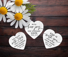 Load image into Gallery viewer, 209-15 LCP Tabletop Heart Stone With Her Joy Hope - Heart Stone