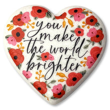 Load image into Gallery viewer, 209-54014 LCP-Kindness Heart Stone Floral You Make The World