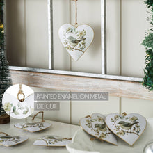 Load image into Gallery viewer, 702-6740 Floral Finch Metal Ornament