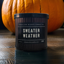 Load image into Gallery viewer, 107-3   NEW Rustic Corrugated Bronze Tin with Black Lid