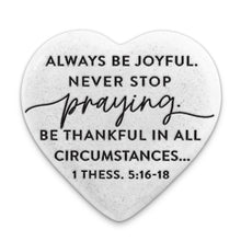 Load image into Gallery viewer, 209-26 LCP Scripture Stone Hope Heart Be Joyful - Heart Stone