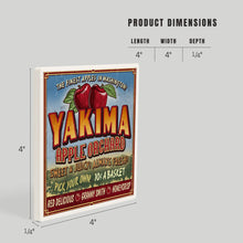 Load image into Gallery viewer, 51-535 Ceramic Coaster Yakima, Washington, Apple Orchard