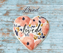 Load image into Gallery viewer, 209-54012 LCP-Kindness Heart Stone Pink Floral Loved