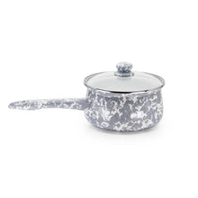 Load image into Gallery viewer, 160-19 Golden Rabbit Enamelware Swirl Sauce Pan
