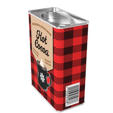 Load image into Gallery viewer, 201-81538715 Season's Greetings Red Plaid Chocolate Hot Cocoa (8oz Tins)