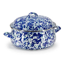 Load image into Gallery viewer, 160-31 Golden Rabbit Enamelware Swirl Dutch Oven