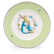 Load image into Gallery viewer, 160-PM11 Golden Rabbit Enamelware Polka Dot Peter Child Plates
