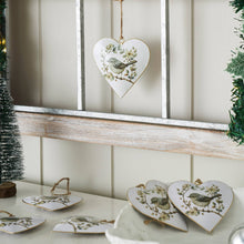 Load image into Gallery viewer, 702-6740 Floral Finch Metal Ornament