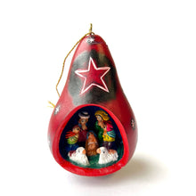 Load image into Gallery viewer, 151-13 Gourd Nativity Christmas Ornament