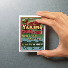 Load image into Gallery viewer, 51-4204 MAGNET Yakima, Washington, Cherries Vintage Sign