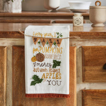 Load image into Gallery viewer, 702-7 Fall Pumpkin Tea Towel 19x28