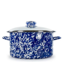 Load image into Gallery viewer, 160-72 Golden Rabbit Enamelware Swirl 6 qt Stock Pot