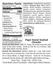Load image into Gallery viewer, 46   Large Puget Sound Seafood Chowder Mix