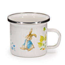 Load image into Gallery viewer, 160-20L Golden Rabbit Enamelware Spring Leaves Child Mugs