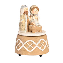 Load image into Gallery viewer, 209-33 Figurine Musical Silent Night Nativity