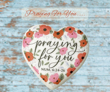 Load image into Gallery viewer, 209-40552 LCP Heart Stone Floral Praying For You

