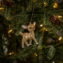 Load image into Gallery viewer, 114-502  3.25&quot; GOLD STANDING DEER ORNAMENT
