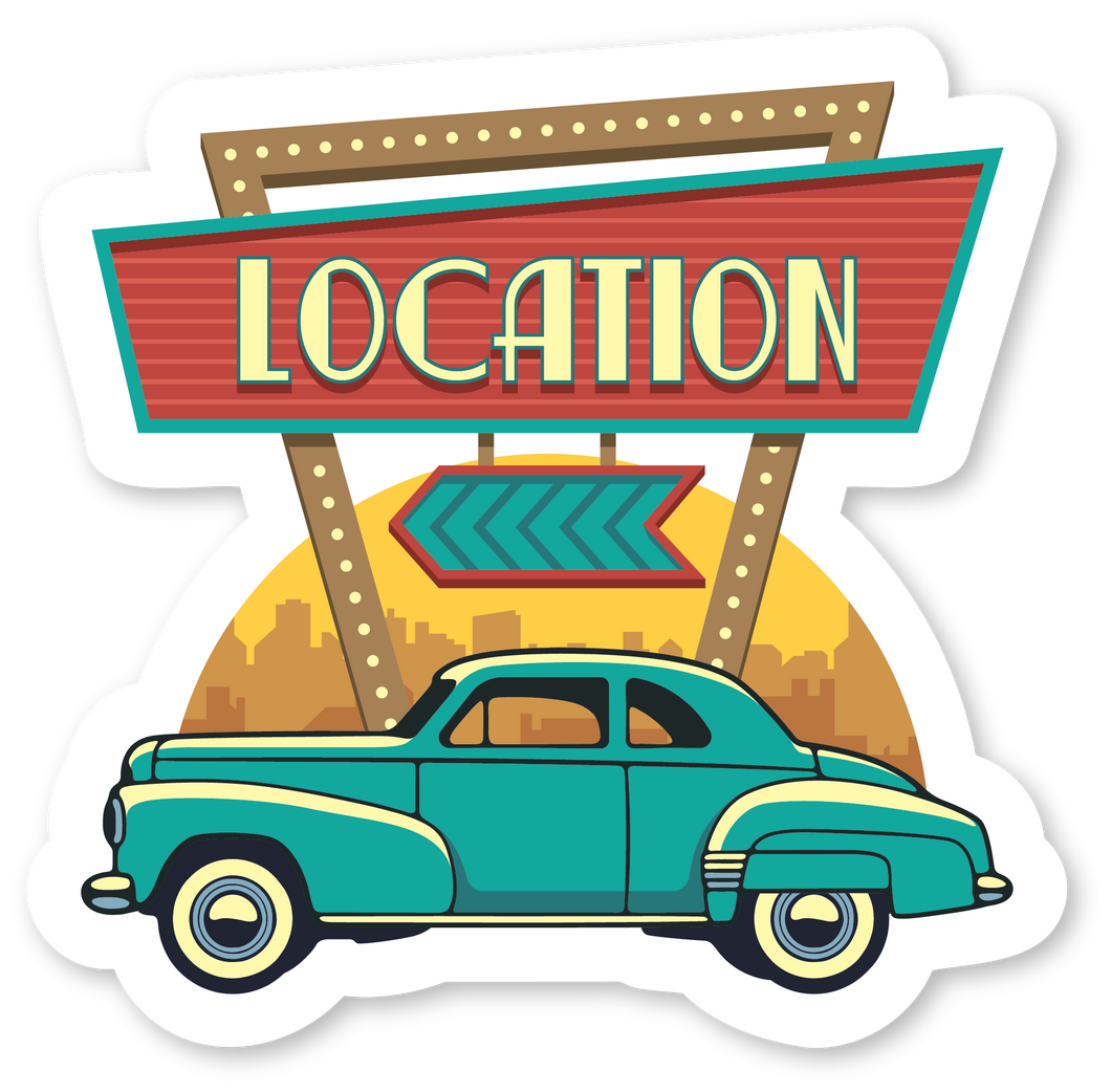 14-8 Vinyl Sticker - Yakima WA Vintage Classic Car Badge Sticker