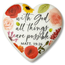 Load image into Gallery viewer, 209-40551 LCP Heart Stone With God All Things Possible
