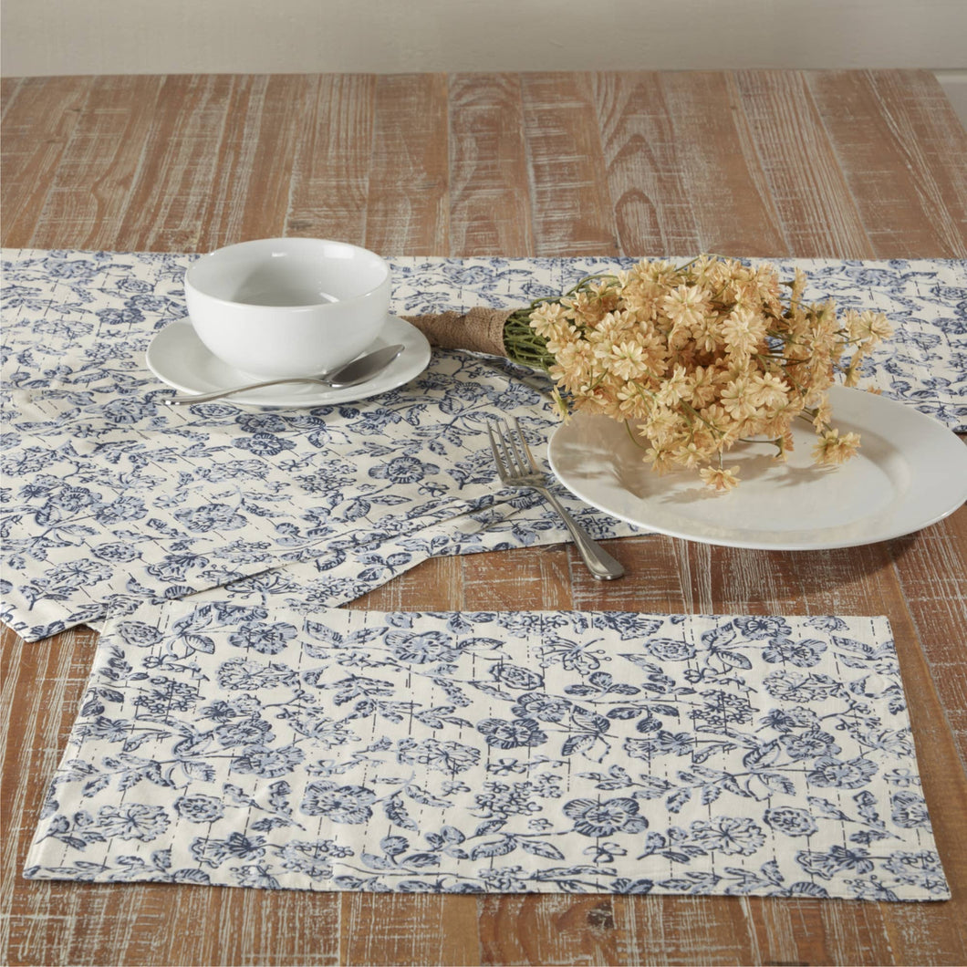 702-9776 Doylestown Floral Placemat 18Lx12W