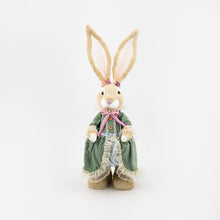 Load image into Gallery viewer, 270-6695 Rabbit Girl in Green Dress Easter Decoration
