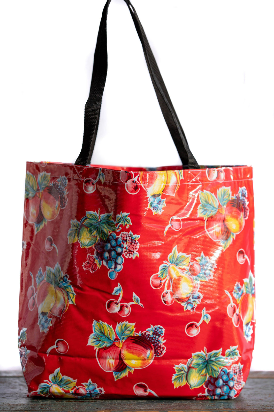 202-2 Red Pears and Apples Large Tote