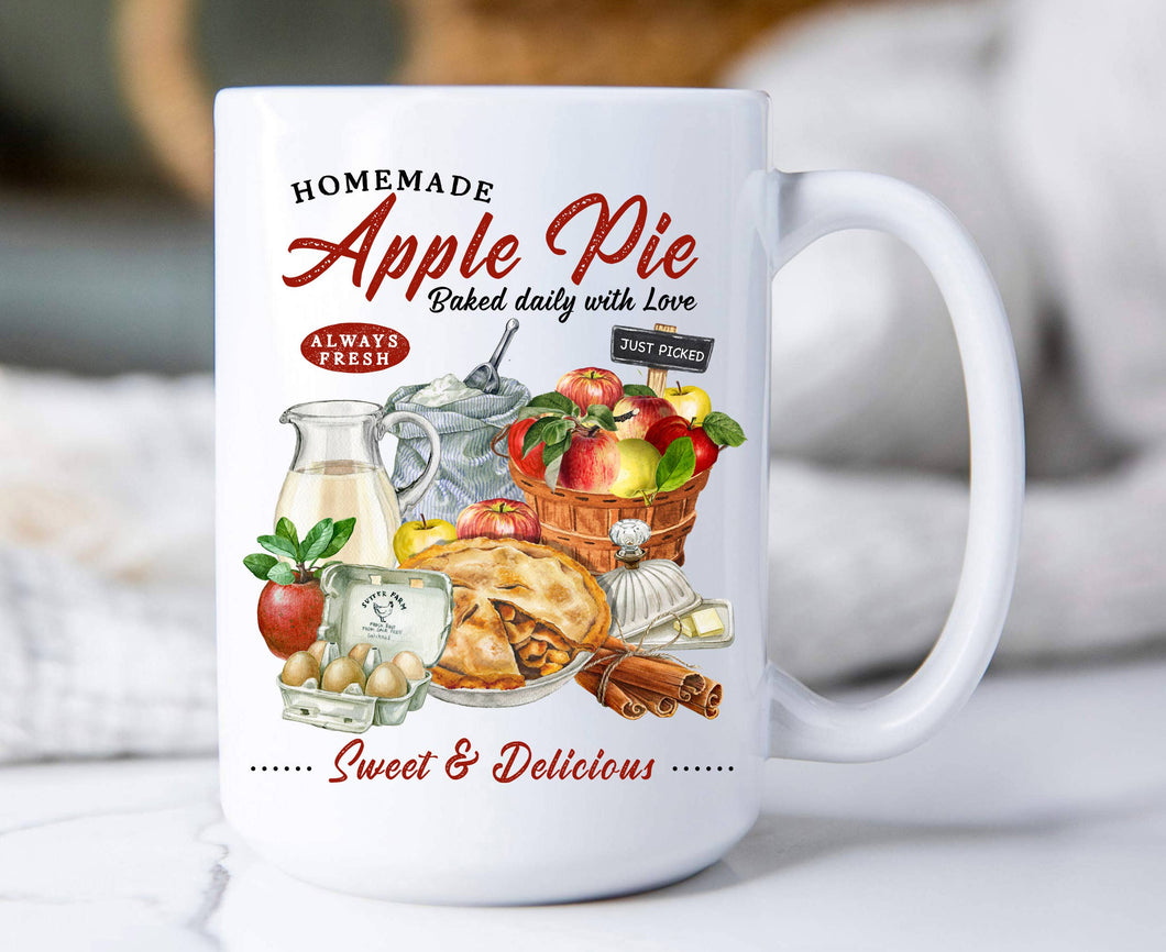 36-51 Country Homemade Apple Pie 15 oz Coffee Mug