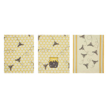 Load image into Gallery viewer, 702-9711 Buzzy Bees Honeypot Tea Towel Set of 3 16x28
