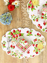 Load image into Gallery viewer, 20-1419  Strawberry Basket Quilted Placemat
