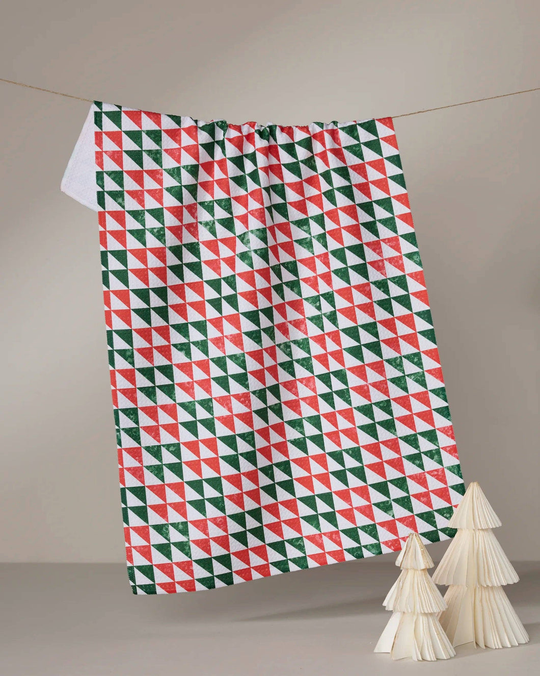 53-6463  Christmas Evergreen Tea Towel