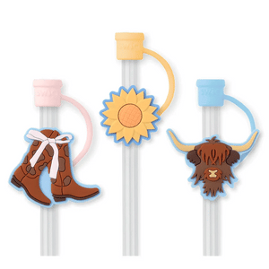 8-6814 Cowgirl Coquette Straw Topper Set