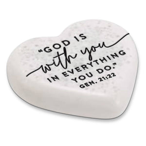 209-22 LCP Scripture Stone Heart God with You 2.25In