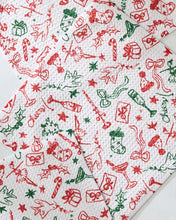 Load image into Gallery viewer, 53-5275  Holiday Doodles Multi Dishcloth Set
