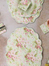 Load image into Gallery viewer, 20-1419green Apple Blossom Quilted Placemat
