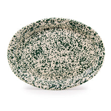 Load image into Gallery viewer, 160-61D Splatter Enamelware Oval Platter RED
