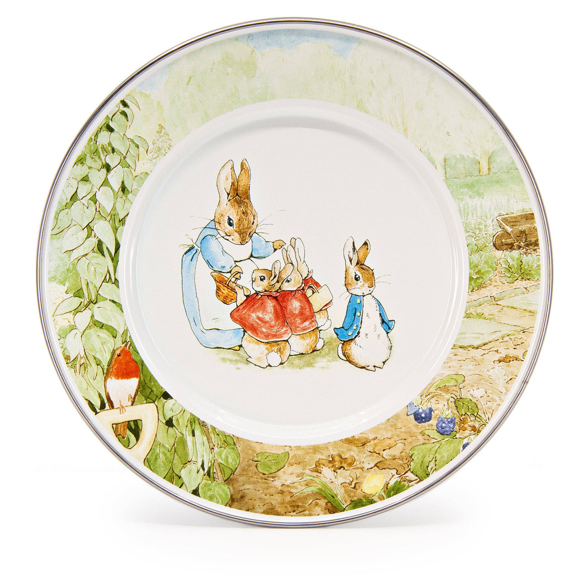 160-11P Golden Rabbit Enamelware Peter Rabbit Child Plates – Washington ...