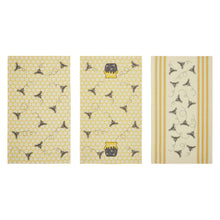 Load image into Gallery viewer, 702-9711 Buzzy Bees Honeypot Tea Towel Set of 3 16x28
