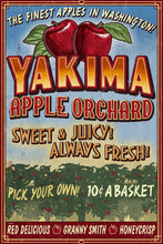 Load image into Gallery viewer, 51-9774   ORGANIC TEA TOWEL Yakima, Washington, Apple Orchard
