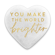 Load image into Gallery viewer, 209-54020 LCP-Kindness Heart Stone Card You Make The World
