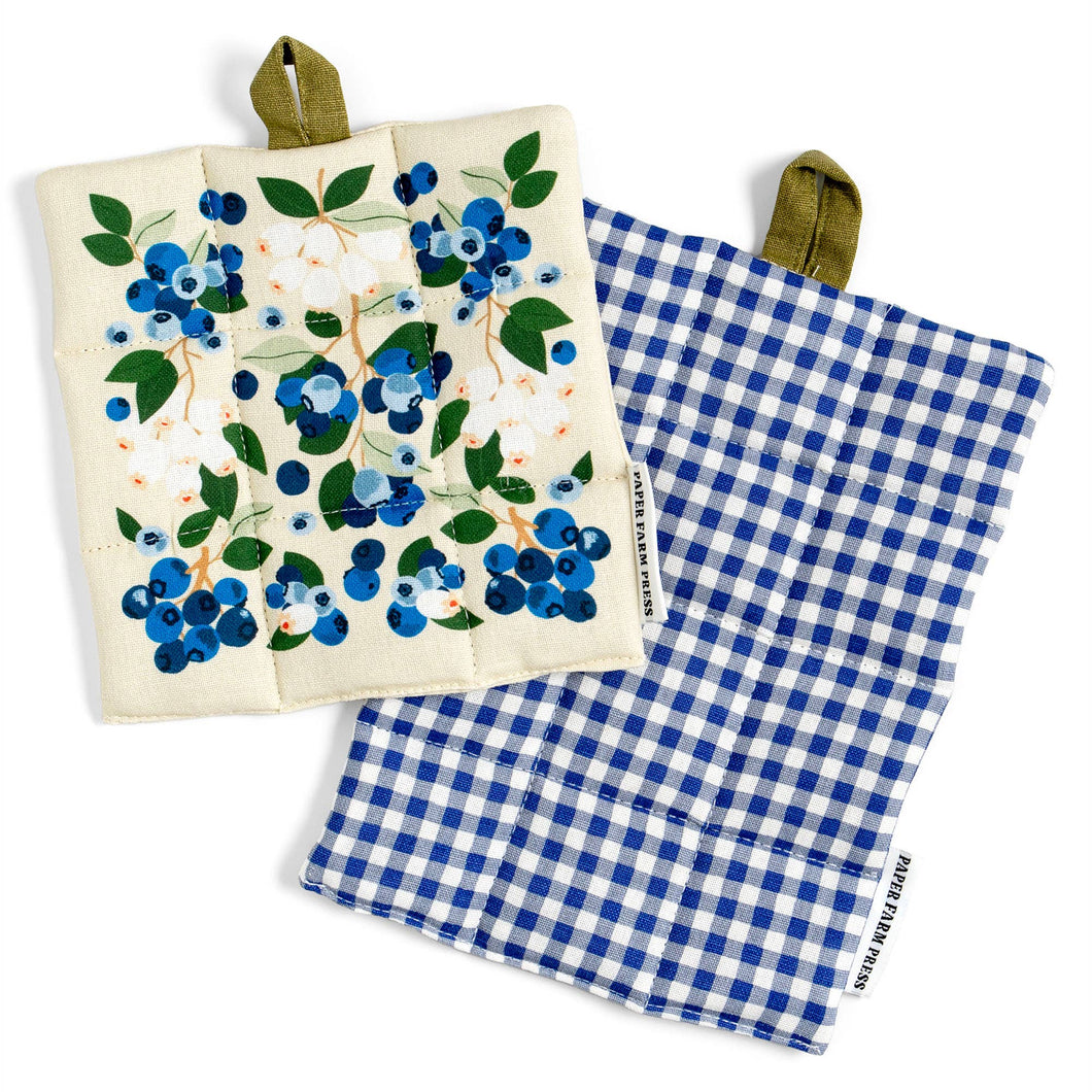 366-10 Blueberry Field Pot Holder Set
