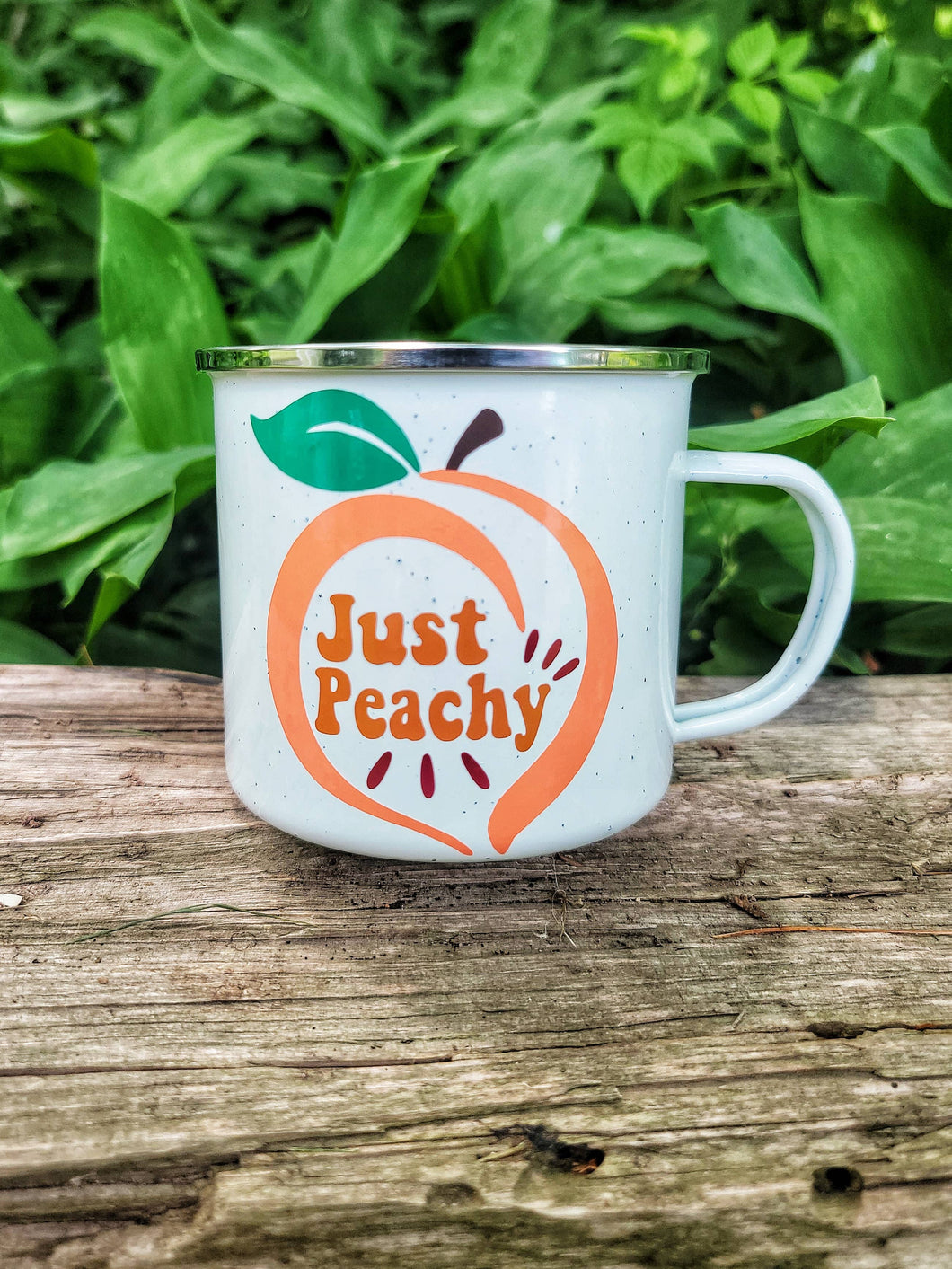 203-2 Just Peachy Mug, Peach Coffee Mug, Peach Cup, Georgia Peach