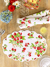 Load image into Gallery viewer, 20-1419  Strawberry Basket Quilted Placemat
