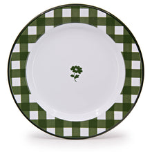 Load image into Gallery viewer, 160-20GNG Max Humphrey x CCH Gingham Enamelware Dinner Plate
