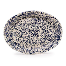 Load image into Gallery viewer, 160-61D Splatter Enamelware Oval Platter RED
